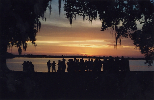 The sunset on Lake Peigneur :: My brothers wedding :: Jefferson Island, LA