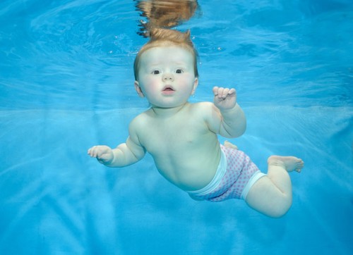 Cutest Swimming Baby
