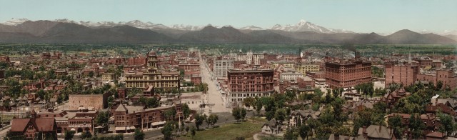 Denver Skyline in 1898