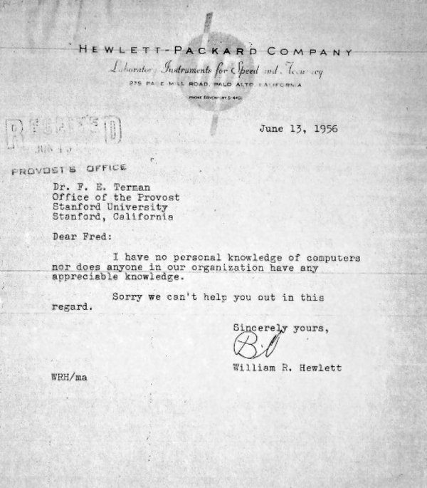 Hewlett-Packard Letter